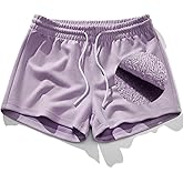 FIROTTII Mens Faux Suede Shorts 3 Inch Inseam Booty Gym Workout Bodybuilding Running Casual Short Shorts