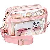 PACKISM Clear Bag for Stadium Events - Clear Purses for Women Stadium Crossbody Concert Bag for Game Day, Sports, Festival
