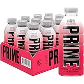 PRIME Hydration CHERRY FREEZE, Sports Drinks, Electrolyte Enhanced for Replenishing Fluids, 250mg BCAAs, B Vitamins, Antioxidants, Low Sugar, 16.9 Fl Oz, 12 Pack