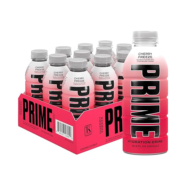 PRIME HYDRATION CHERRY FREEZE, SPORTS DRINKS, ELECTROLYTE ENHANCED...