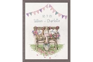 Design Works Crafts Wedding Chairs Counted Cross Stitch Kit, Multi-Colour