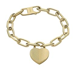 Fossil Women's Harlow Linear Texture Heart