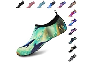 Deevike Water Shoes for Women Men Barefoot Quick-Dry Aqua Socks Slip-on for Beach Swim Surf Yoga Exercise