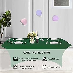 IVAPUPU 8FT Table Cloth for Rectangular Fitted