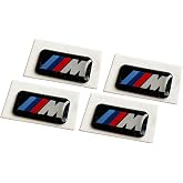 4 BMW Genuine M 3D Stickers Badges Emblems Decals