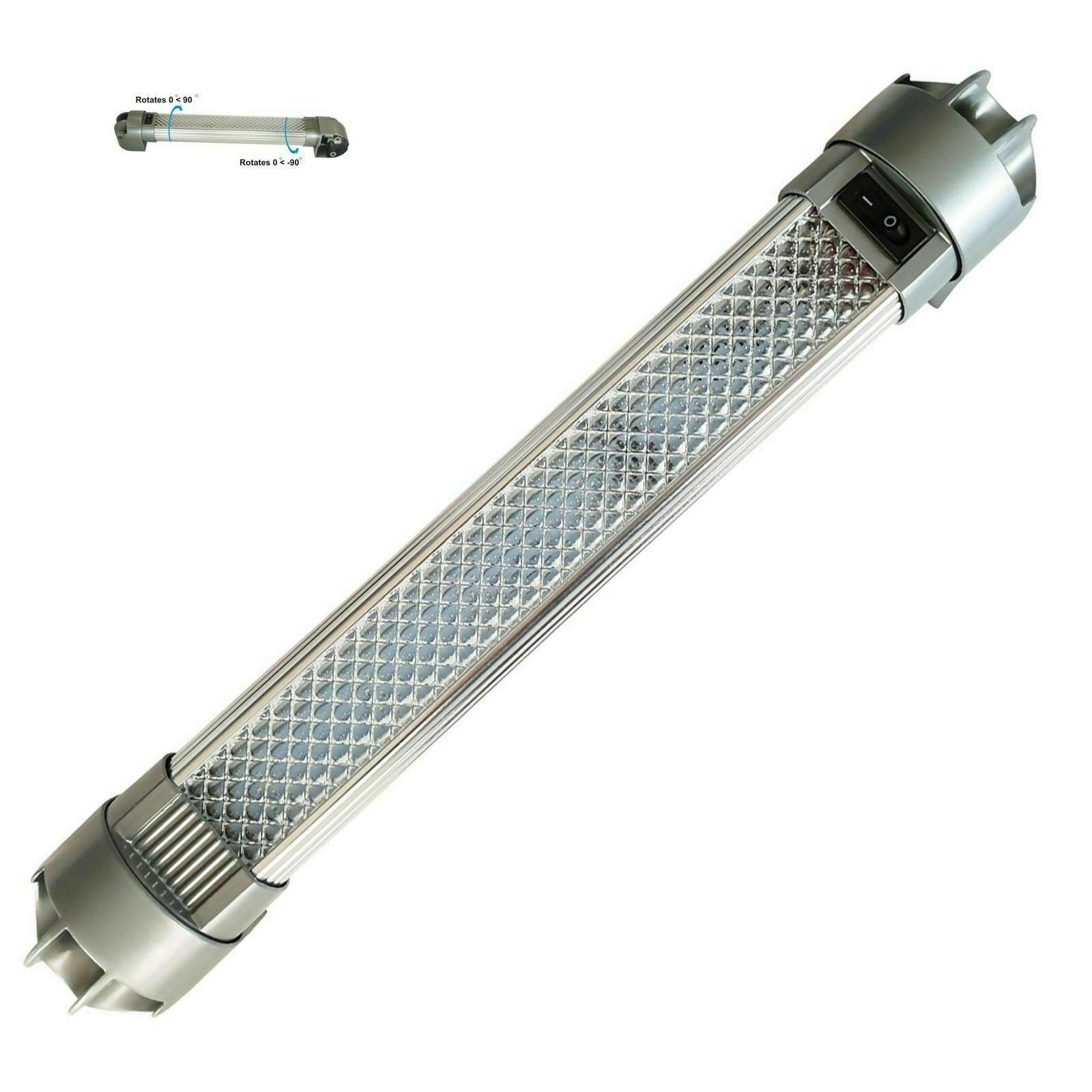 MARVIX LED Rotatable Strip Light 12V 24V 6 Watt Bright 327mm long Caravan Motorhome Boat Swivelling Lamp