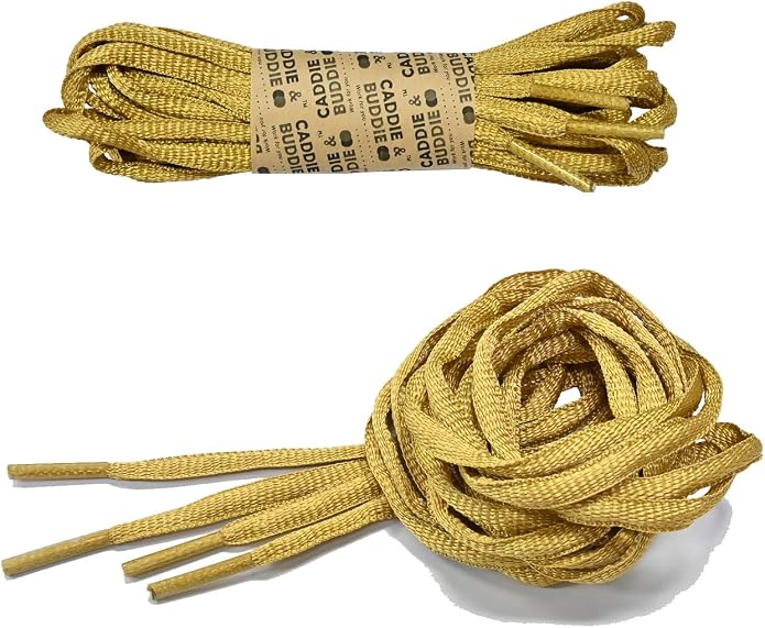 Cordones Brillantes - 4 Pares Dorados/Plateados (110 Cm + 130 Cm, Poliéster, Para Zapatillas Y Zapatos)