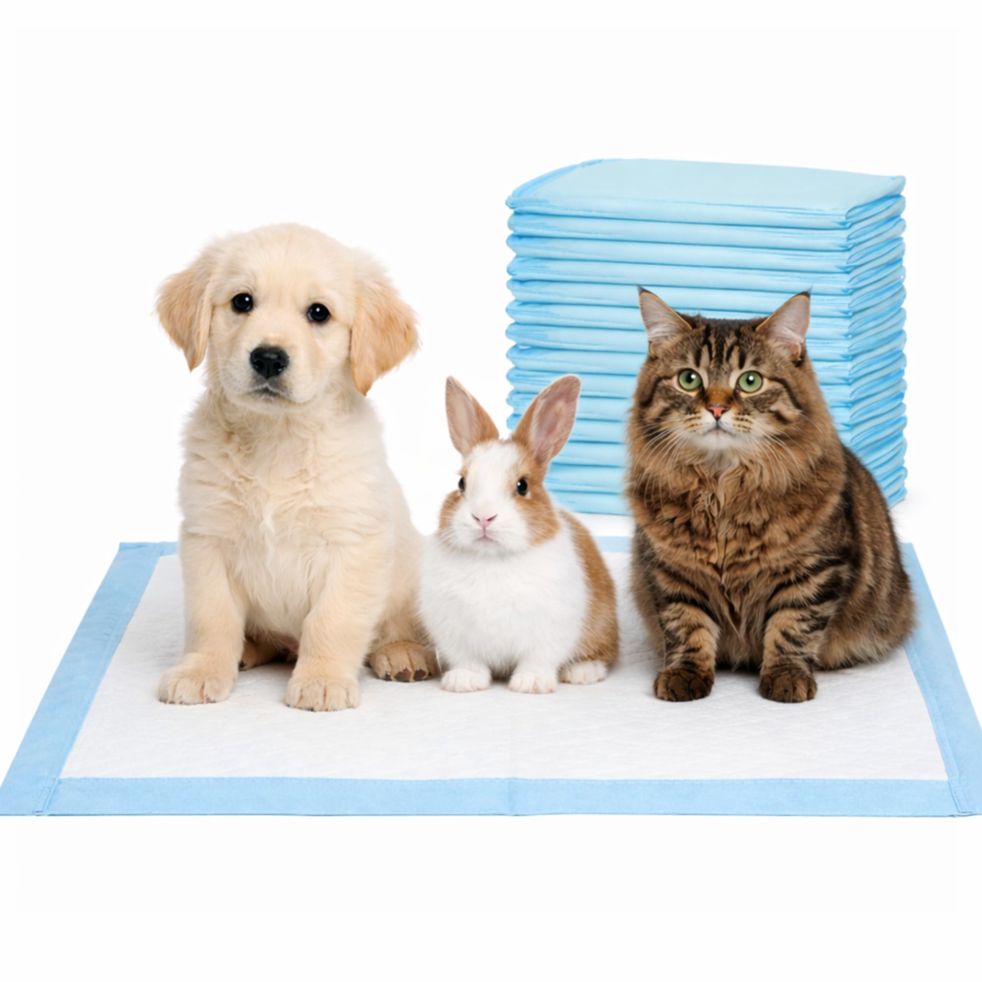 Navoys Puppy Pads, Pack of 20, Super Absorbent, Disposable, Leak-Free, Waterproof, Odour Neutralising, 50 x 40 cm