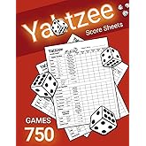 Yatzee Score Pads: Large Print Sheets for Scorekeeping (Score Book)