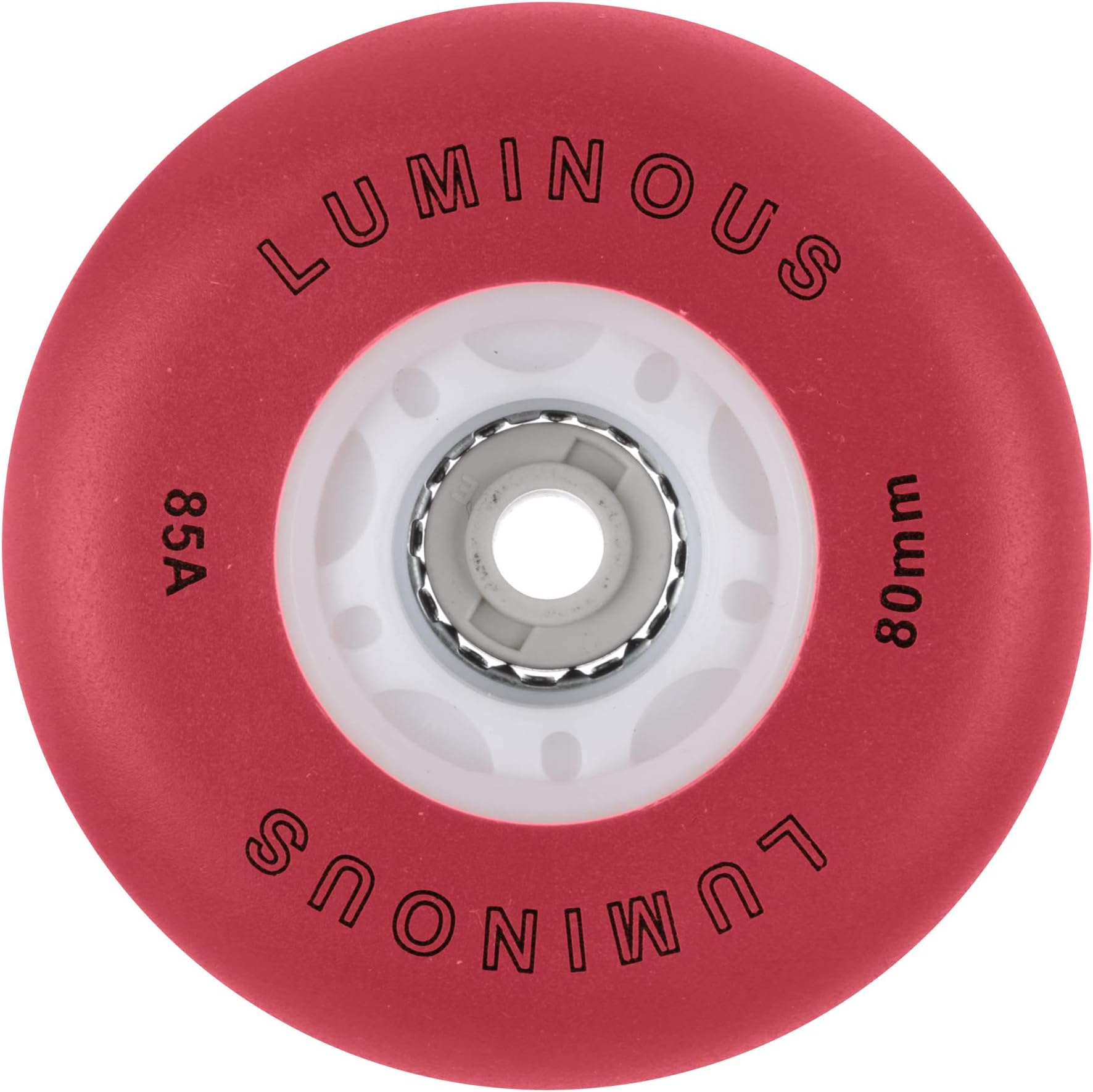 Luminous Inline Wheels Red 80mm 85A 4pk