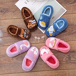 Plush Warm Slippers for Girls Boys Kids Toddlers
