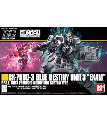 ROBOT魂 RX-78D-2 BLUE DESTINY UNIT 2 Amazon.com: Bandai Hobby #77 RX-78BD-2 BLUE DESTINY UNIT 2