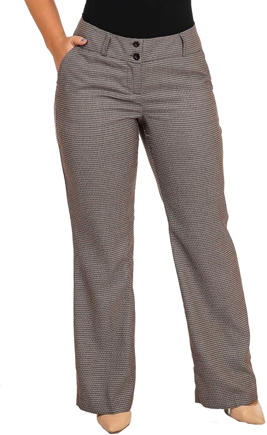 ModaXpressOnline - Pantalones de Vestir para Mujer, Talla Grande