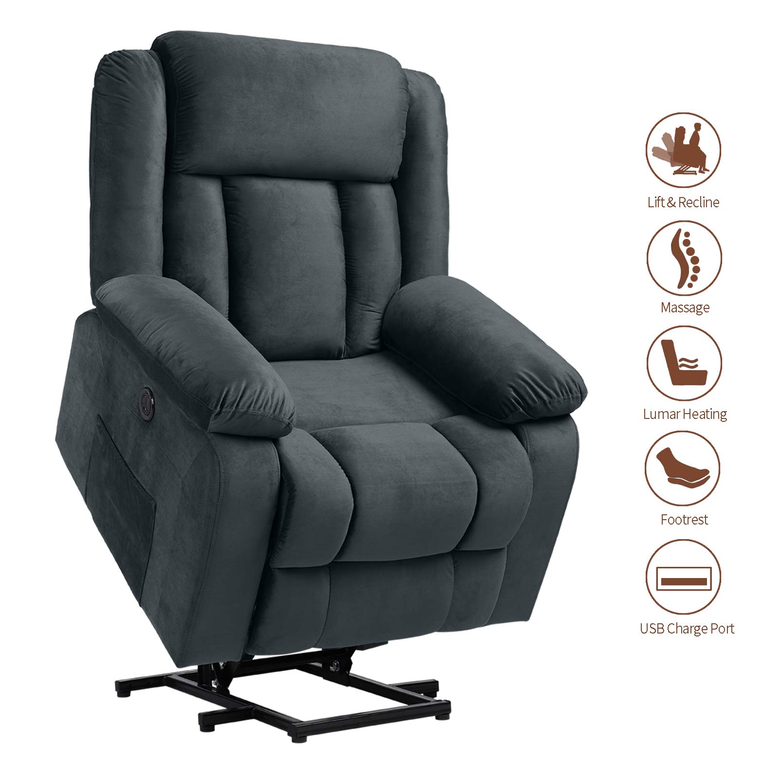 Buy Power Lift Recliner Chair for Elderly with Massage and Heating