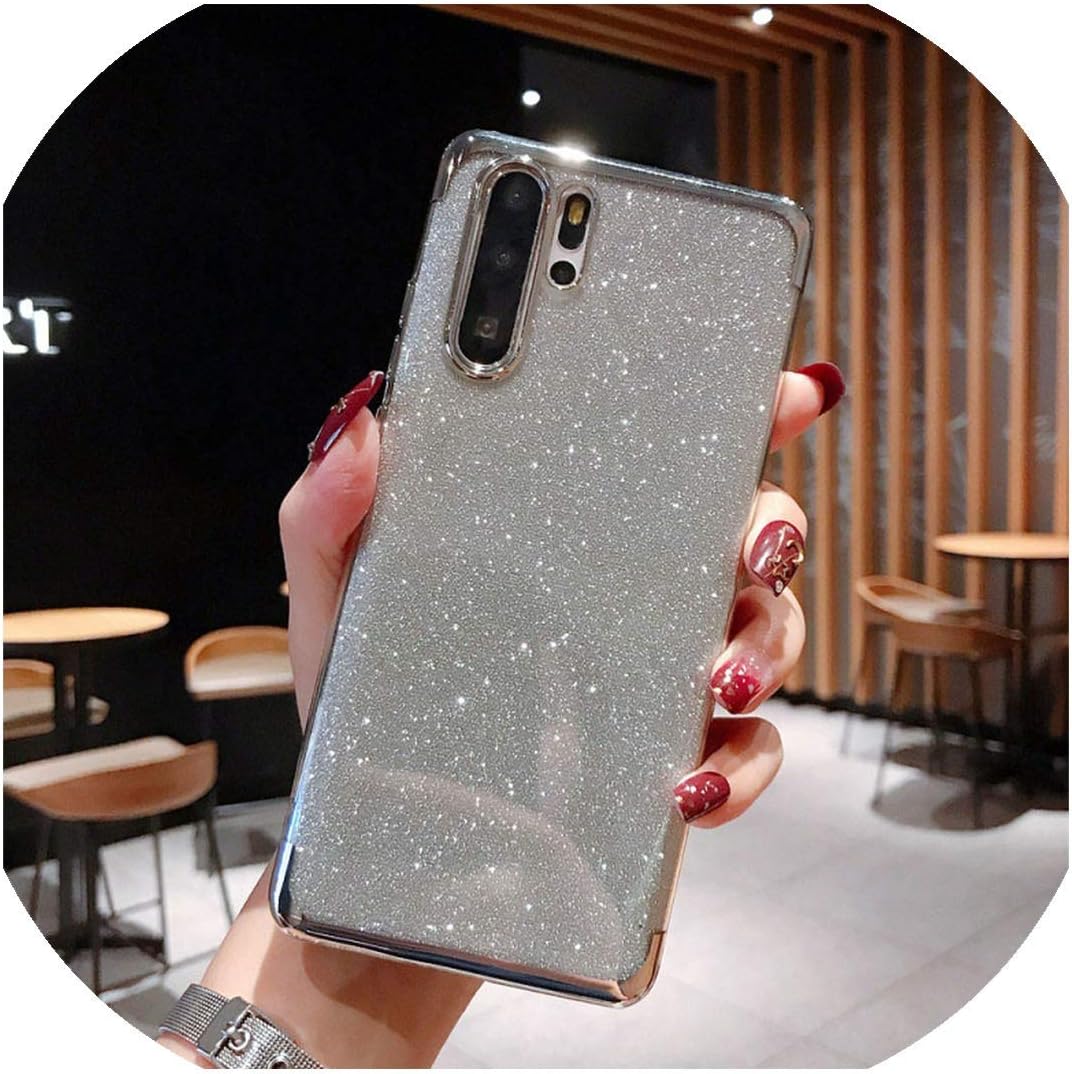Luxury Bling Glitter Phone Case for Huawei Honor 7A 7X 8 8X 8A Max 9 9i 10i 20i V 10 Lite 20 Pro Play Soft Silicone Sequin Cover,for Honor 10i,Sliver