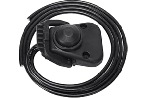 Haoguo Trolling Motor Foot Control Switch, 12V-24V 50A DC, IP65 Waterproof, Anti-Stick, Non-Slip Marine-Grade Corrosion-Resistant Pedal for Manual Trolling Motors