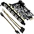 Mailiya PCI-E to USB 3.0 5-Port PCI Express Expansion Card and 15-Pin Power Connector, Mini PCI-E USB 3.0 Hub Controller Adapter with Internal 20-Pin Connector - Expand Another Two USB 3.0 Ports