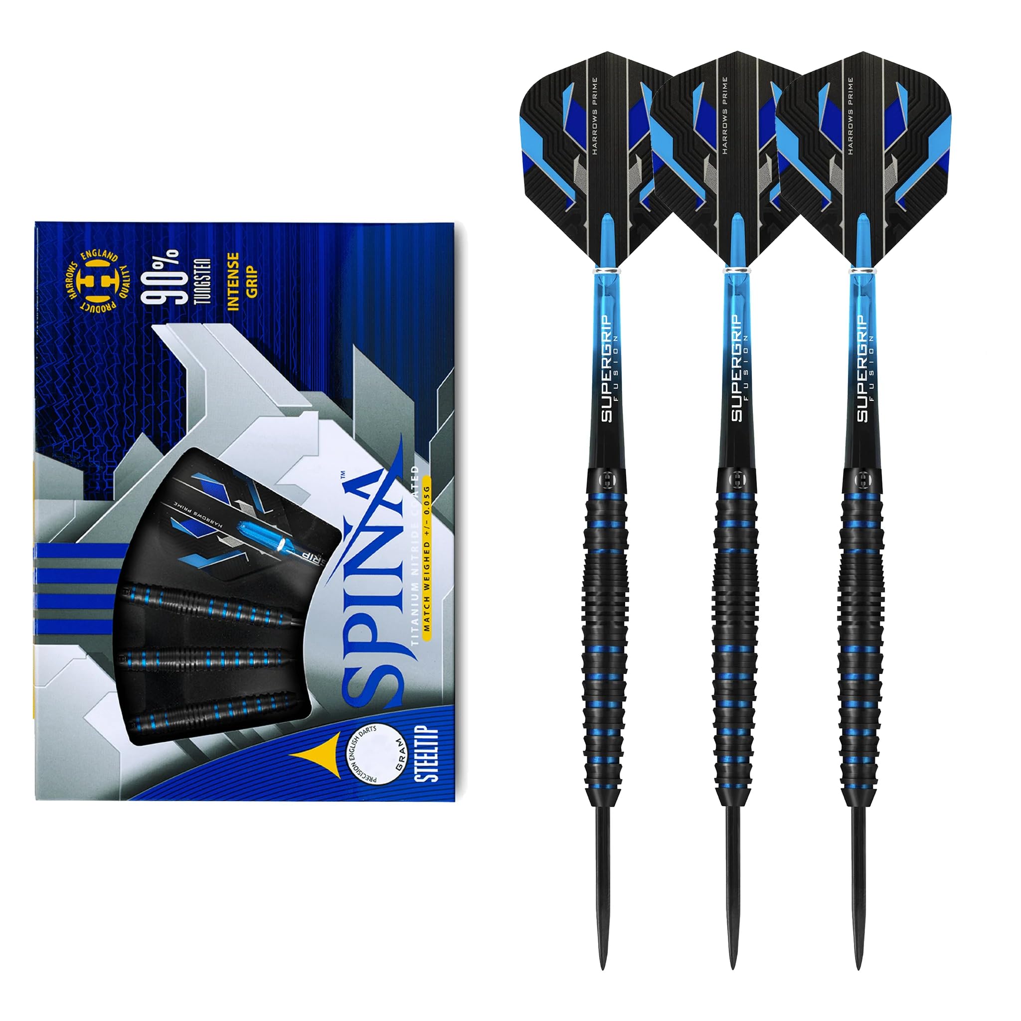 Harrows Darts Unisex Adult Spina Black Steeltip Dart Steel 21 g