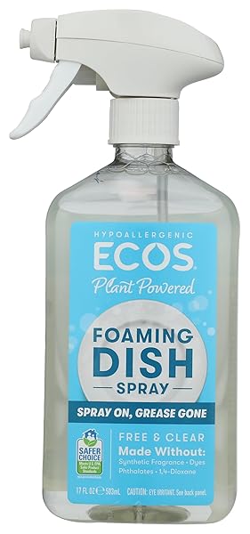 ECOS FREE & CLEAR FOAMING DISH SPRAY, 17...