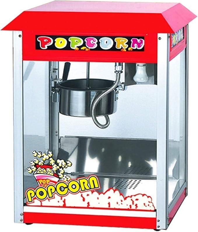 Popcorn Machine, Automatic Electric Heating Stainless Steel Popcorn