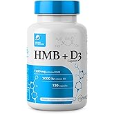 Prime Powders HMB and Vitamin D3 Supplement, 1,500mg Patented Formula with Clinical Dose, Preserve Lean Muscle with Ageless Performance, Beta-Hydroxy Beta-Methylbutyrate Capsules, 120 Count