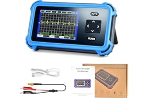 Portable Digital Oscilloscope, WapoRich Mini Pocket Handheld Oscilloscope with 8.33 MSa/s, 1MHz, ±400V, Auto/Normal/Single - 
