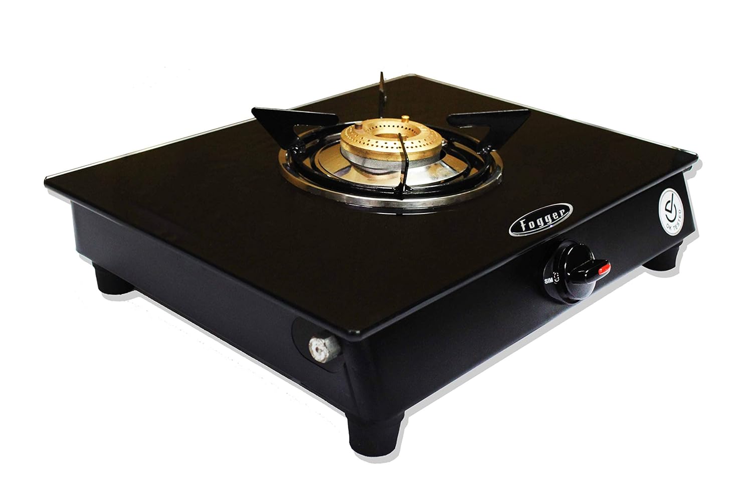 Glass Top 1 Brass Burner LPG Gas Stove Fogger Best Price With Best Deal in Your City