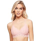 Katie Triangle Bralette for Women, Unpadded and Unlined Wireless Bra, Perfect Adjustable Everyday Lace Lingerie