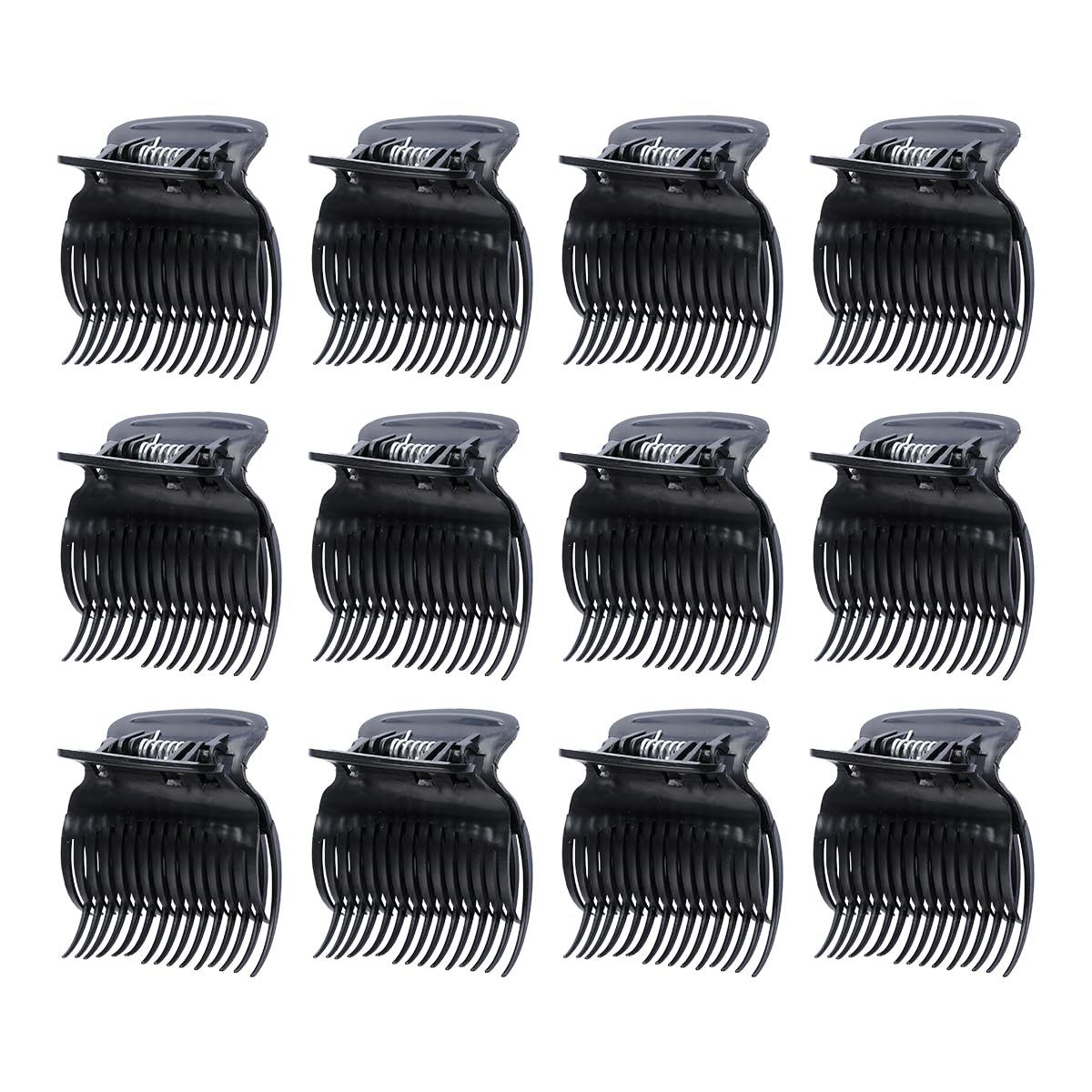 GroveEss 12 Pack ABS Hot Roller Clips - Lightweight Safety Heat Resistance Curler Accessories for Hair Styling, Salon and Daily Use - for Women and Girls