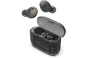 JLab Go Air Pop True Wireless Earbuds, in Ear Headphones, Bluetooth Earphones, Ear Buds with 32H Playtime, Bluetooth Earbuds with Microphone, USB Charging Case, Dual Connect, EQ3 Sound, Clear