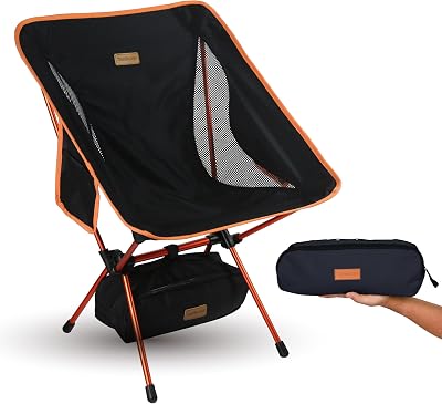 TREKOLOGY YIZI GO Camping Chair Adult Compact Lightweight 0.9 kg Black
