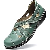 TERRIKAT Women's Casual Loafers Cute Slip On Comfort Walking Flats Leather Driving Moccasins Fashion Closed Toe Boat Shoes