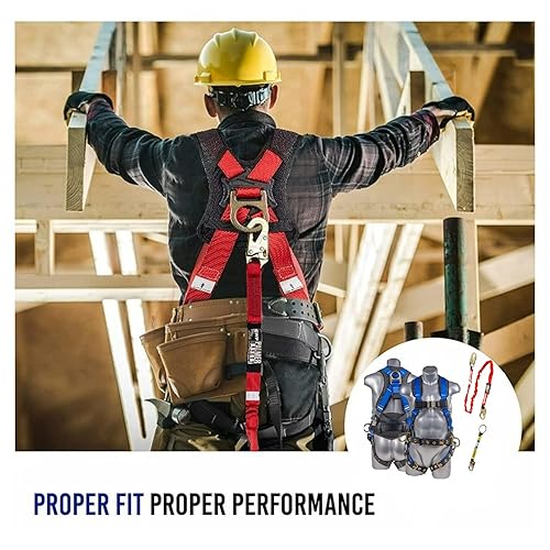 Palmer Safety Fall Protection Full Body point Harness, Padded
