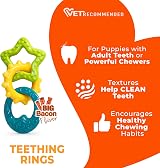 Nylabone Gentle Puppy Teething Rings Bacon Flavor Small up to 11 kg view 4