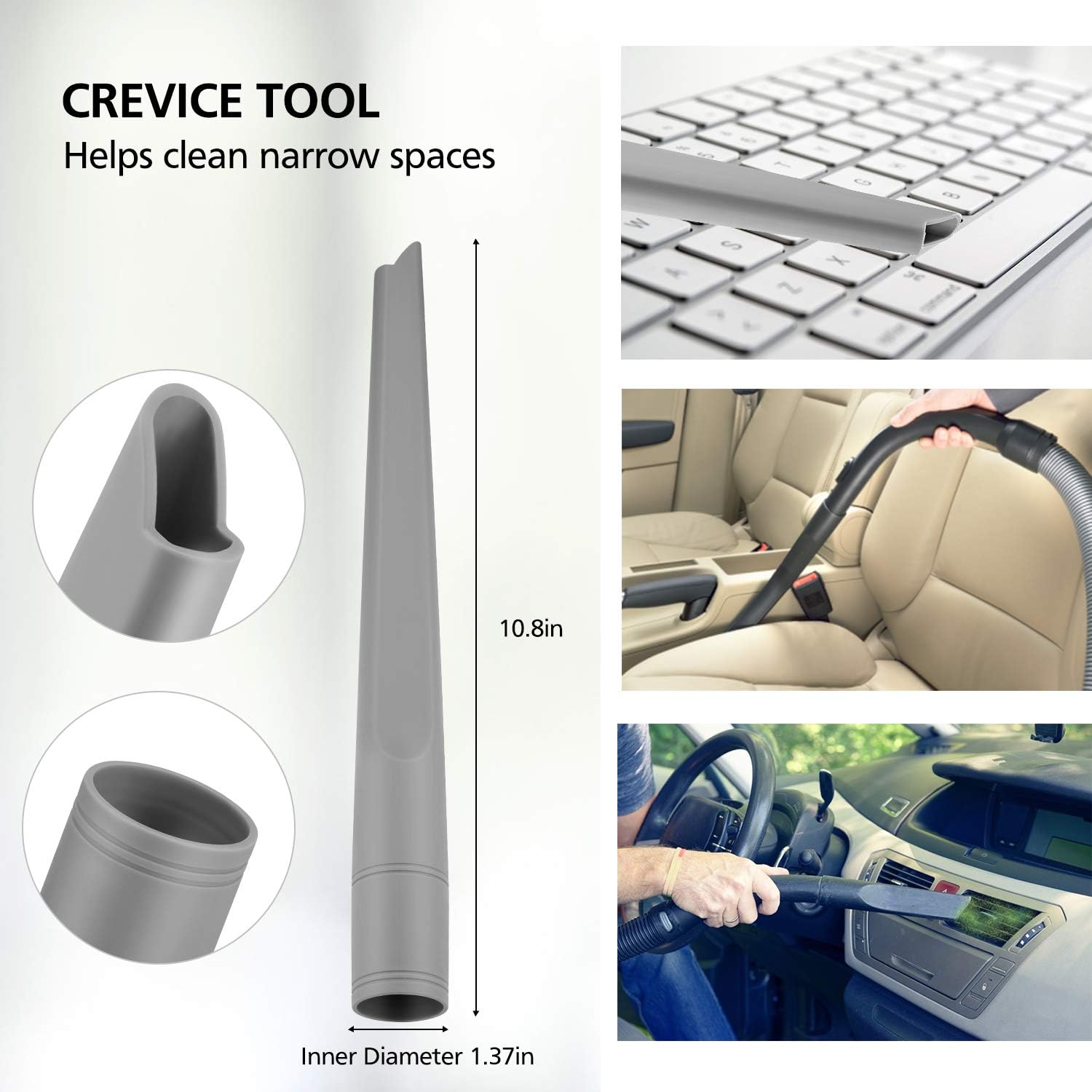 isinlive Vacuum Accessories Attachments Brush Crevice Tool for Shark Navigator Vacuum Cleaner NV350, NV352, NV355, NV356E -