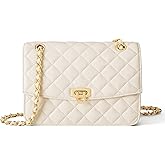 Goinsound Quilted purses for Women Shoulder Purse with Gold Chain Small Crossbody Bags for Women
