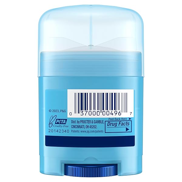 SECRET OUTLAST ANTIPERSPIRANT DEODORANT FOR WOMEN, 72HR SWEAT & ODOR PROTECTION, PH BALANCING MINERALS, INVISIBLE SOLID, COMPLETELY CLEAN SCENT, TRAVEL SIZE, 0.5 OZ