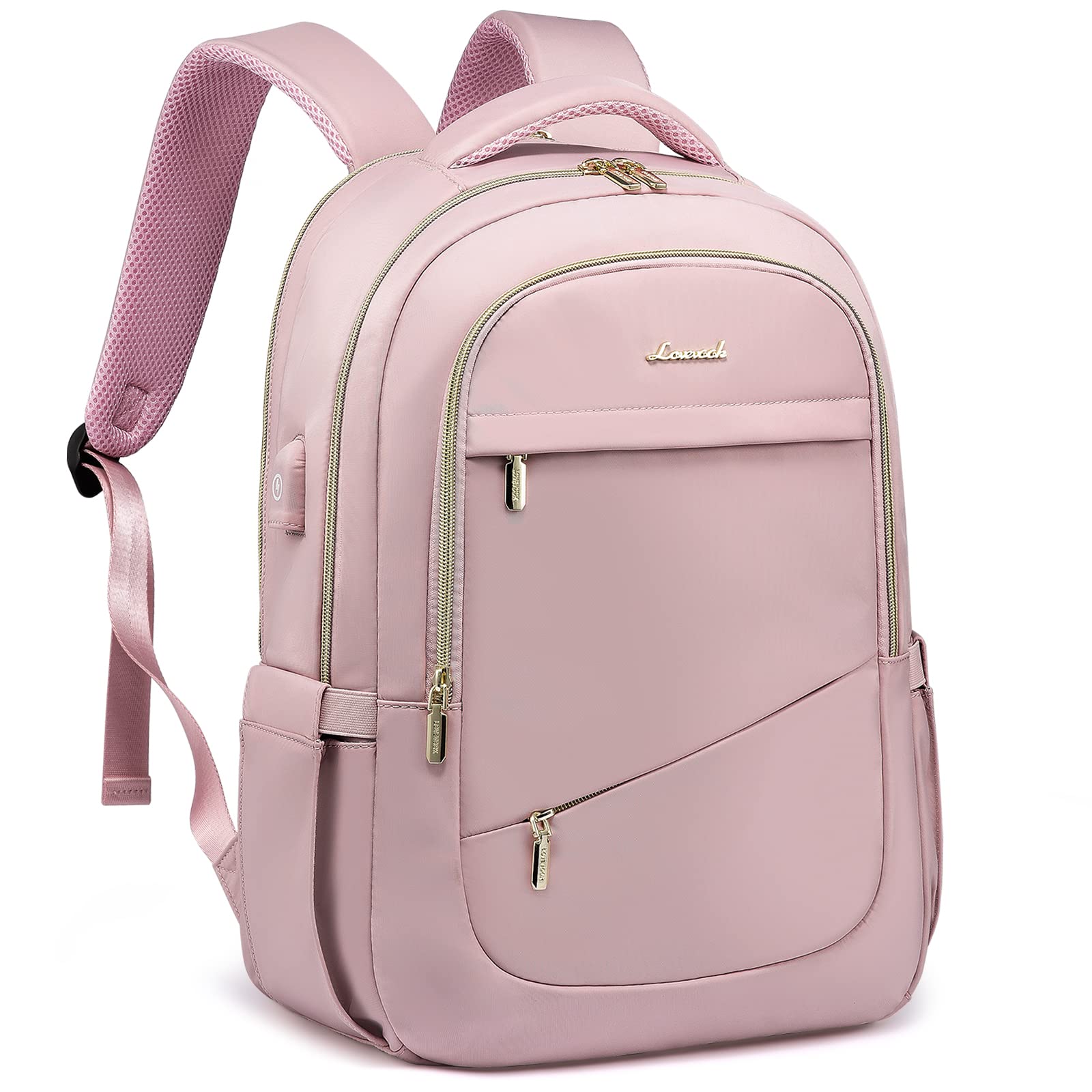 Photo 1 of LOVEVOOK Laptop Backpack for Women, Slim Business Laptops Bag with Separate Computer Compartment Stylish Daypack for College Work Travel, Fits 15.6" Laptop