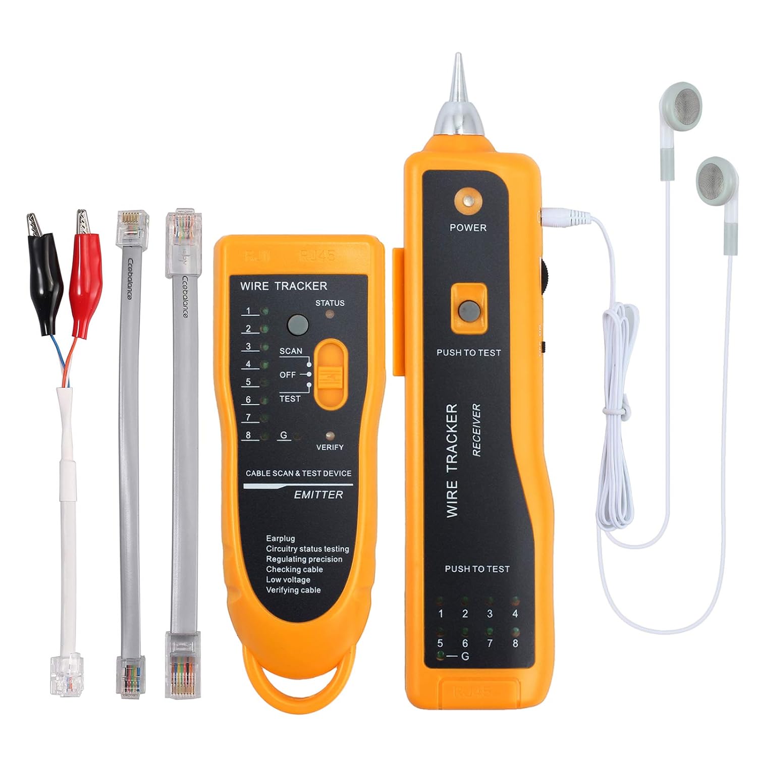 Wire Tracker RJ11 RJ45 Cable Tester Line Finder LAN Network