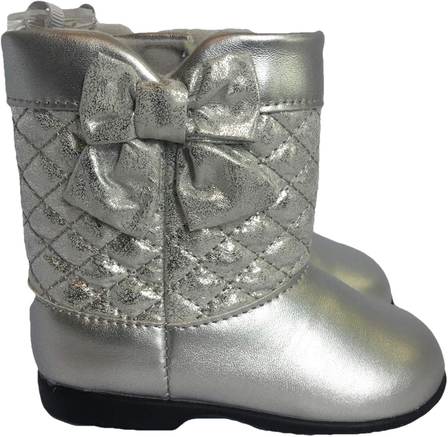 silver boots size 12