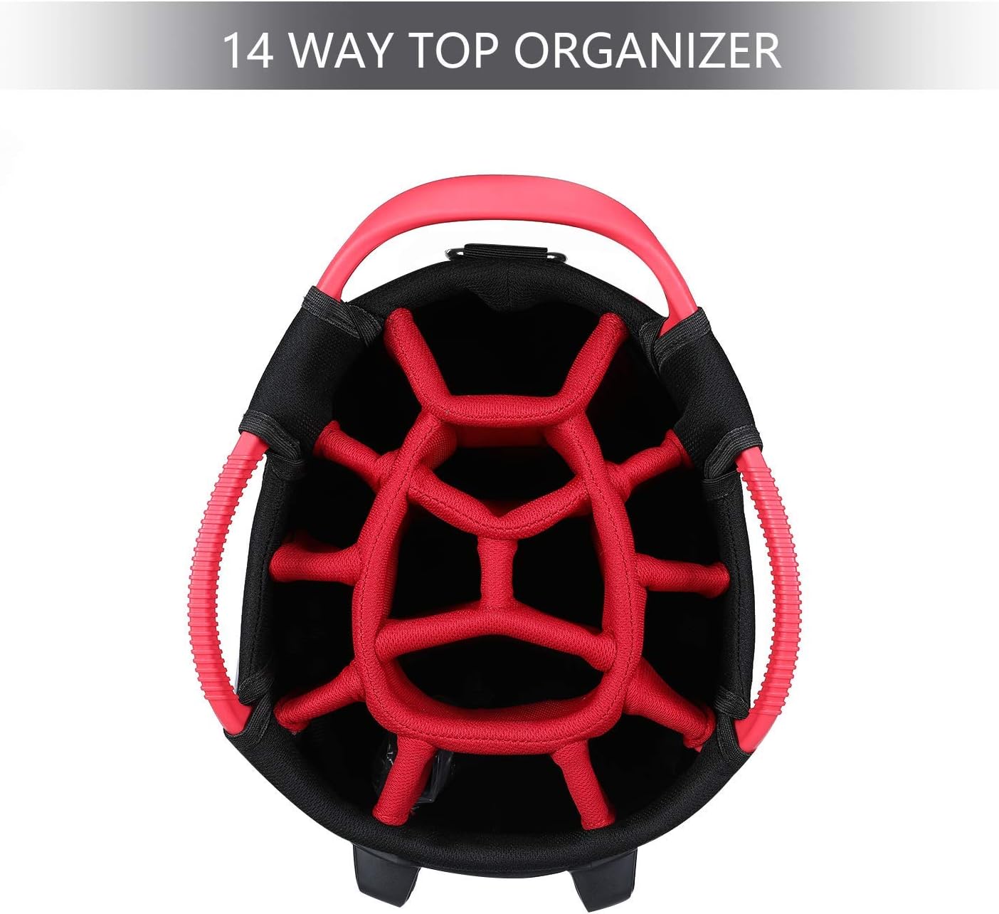 Golf Stand Bag 14 Way Divider, 6LB Lightweight Portable Walking/Riding Bags with Rain Hood & Straps : Sports & Outdoors