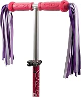 Micro Eco Scooter Ribbons Purple 30 Strands Handlebar Tassels Waterproof