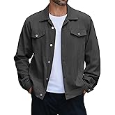 COOFANDY Men's Cotton Denim Jacket Lightweight Trucker Western Jackets Casual Fashion Jean Coat