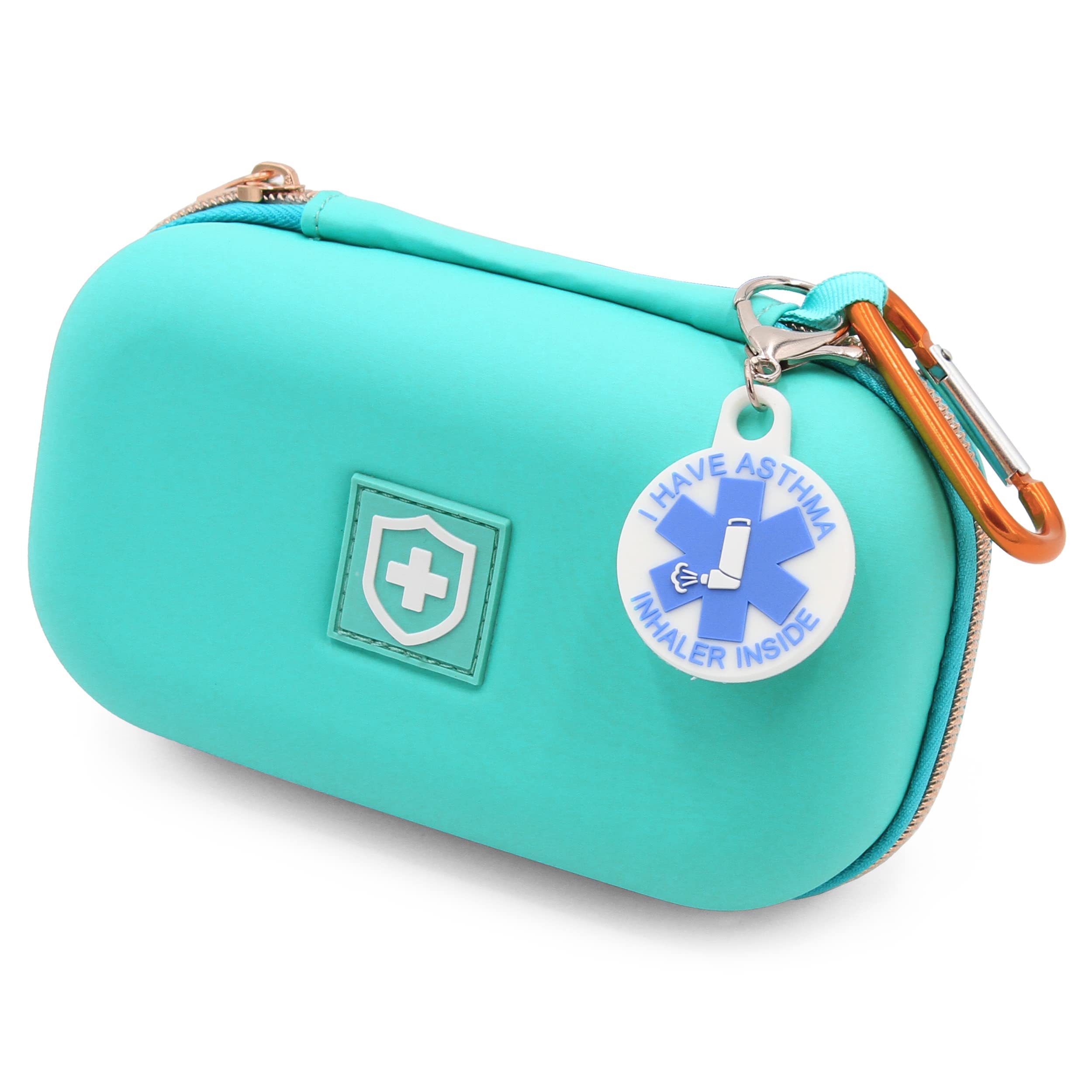 CASEMATIX Asthma Inhaler Case Fits Inhaler Spacer For Adults, Masks, Inhaler Holder and More - Compact Size Fits 6.25