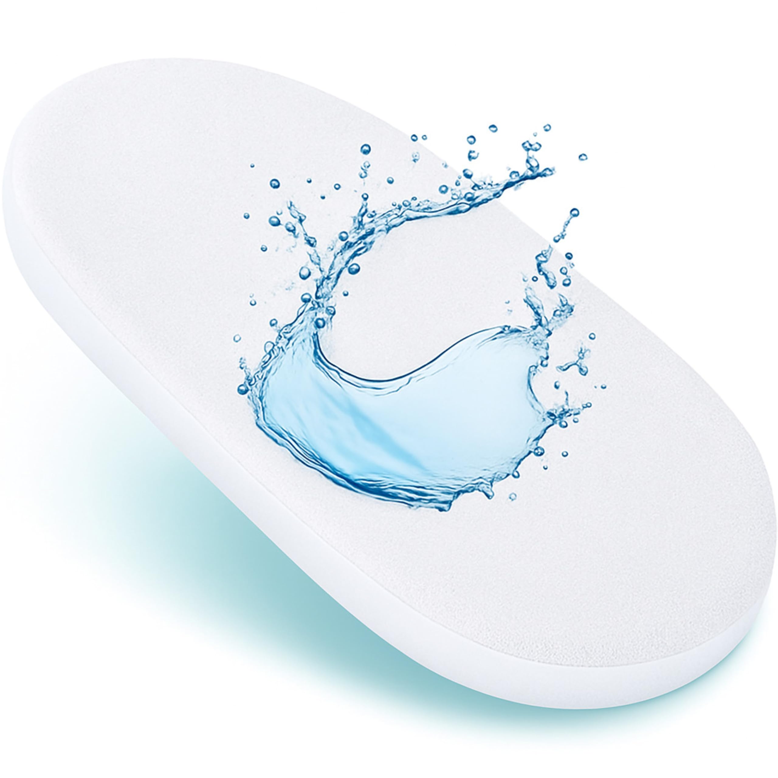 Dudu N Girlie Moses Basket Mattress Protector Waterproof 74 x 28 cm -Fitted Mattress Protector- Mattress Cover for Baby Breathable and Non Noisy Anti Bacterial and Fully Fitted.