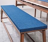 Yuing Extra Long Bench Cushion 150x40cm Gray Memory Foam for Indoor/Outdoor view 7