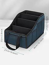YOHOOLYO Car Seat Organiser Backseat Storage 4 Cups 7 Pockets Blue view 7
