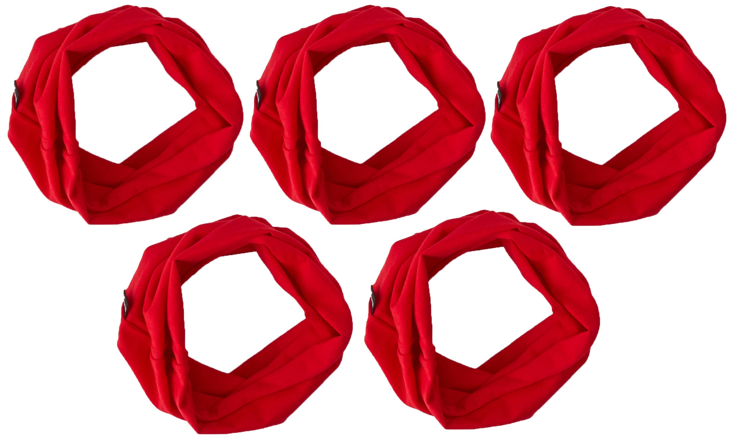 Trigema Unisex Kids Loop Schal Mund-Nasenbedeckung (wiederverwendbar) im 5er-Pack 634000 Fashion Scarf, Kirsch, Size 1 For Children (30cm High, 21cm Wide)