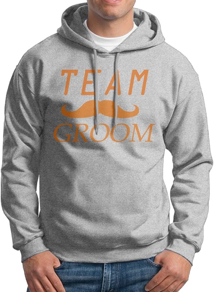WHR22 Boys Team Groom Funny Groomsmen Fashion Sweatshirts Black