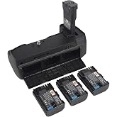 DSTE Blackmagic Design Pocket Cinema Camera 6K/4K Battery Grip with 3pcs LP-E6 Battery